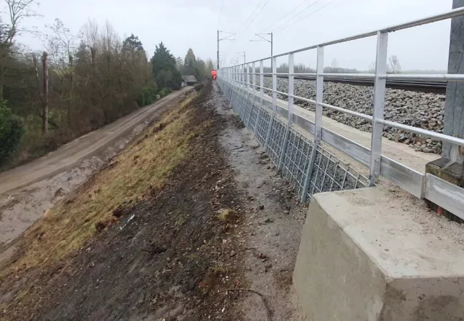 stabilisation du ballast et création de piste sécurisée 4